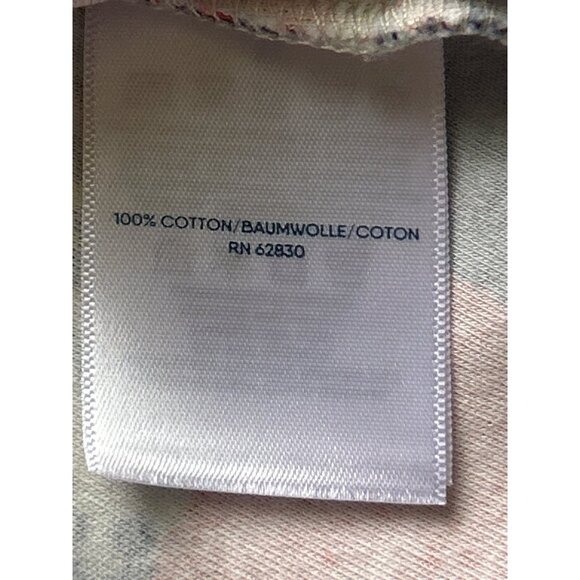 Lands End Womens Patchwork Print Mock Neck 100% Cotton Top Size Small - Picture 4 of 6